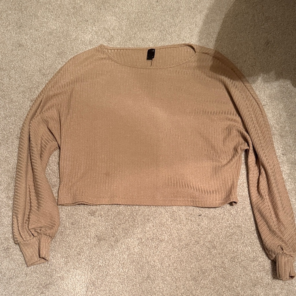 Tan Long Sleeve Sweater